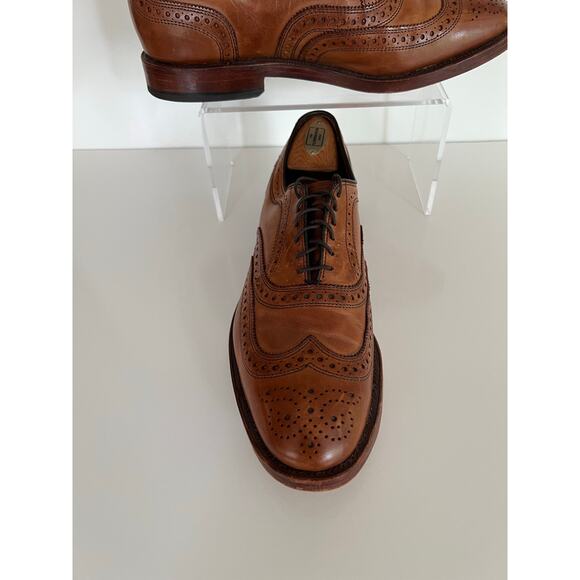 Allen Edmonds Cambridge Shell Cordovan Wingtip Handcrafted in USA Size 9 JJ - Picture 2 of 14